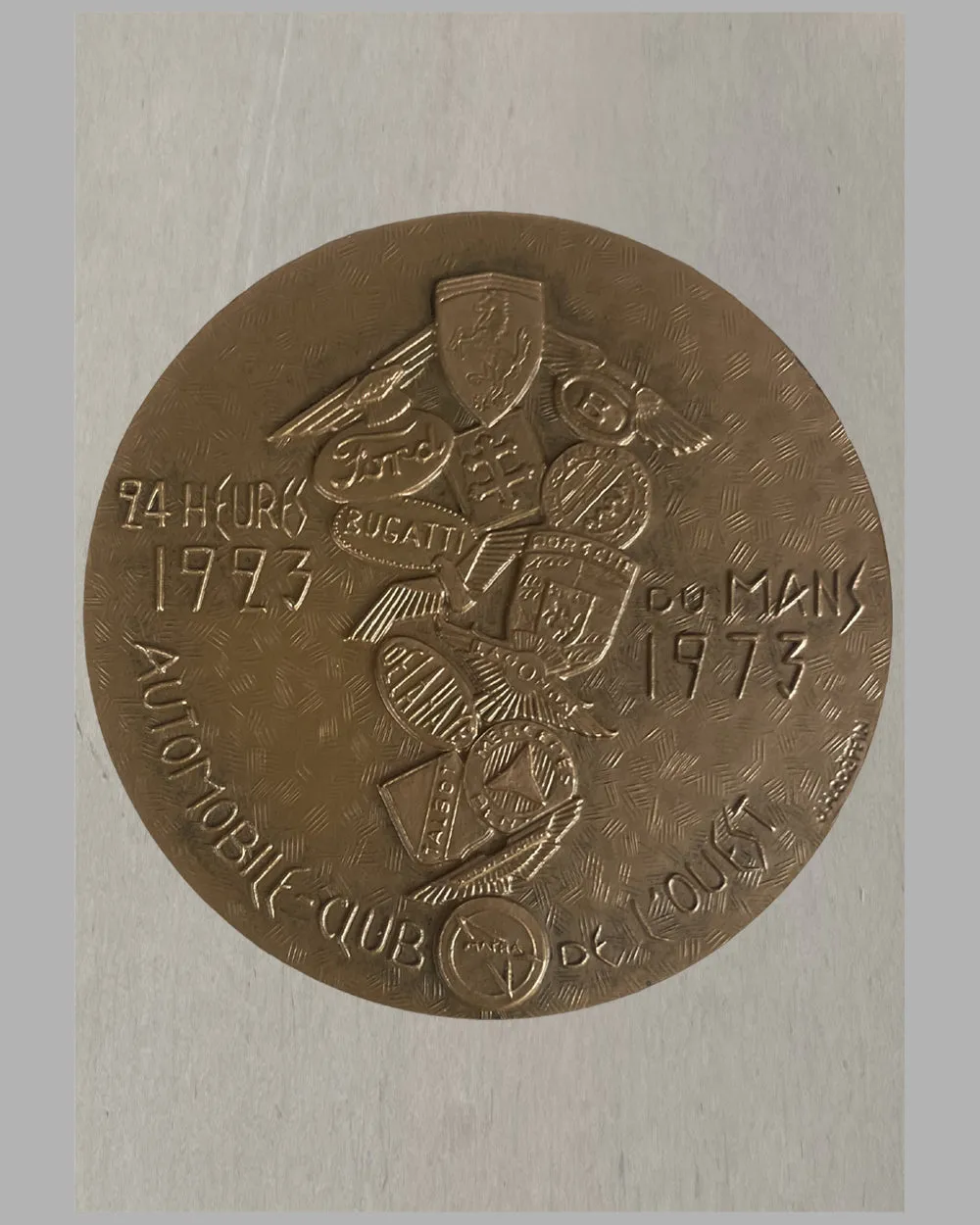 24 Heures du Mans 1923-1973, 50th anniversary bronze medallion