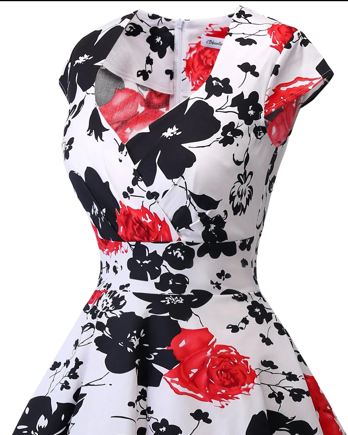 Bbonlinedress Women Short 1950s Retro Vintage Cocktail Party Swing Dresses