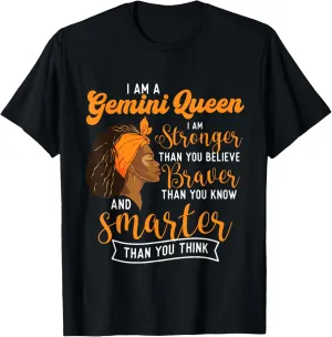 I Am A Gemini Queen - Astrology Horoscope Zodiac Sign T-Shirt