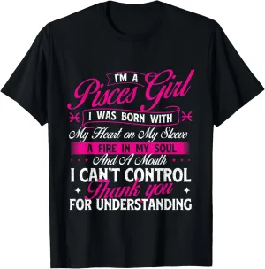 I'm a Pisces Girl - Birthday Zodiac Sign Astrology Symbol T-Shirt