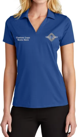 INK STITCH Women Lk398 Custom Embroidery Add Logo Texts Staff Performance Polo Shirts