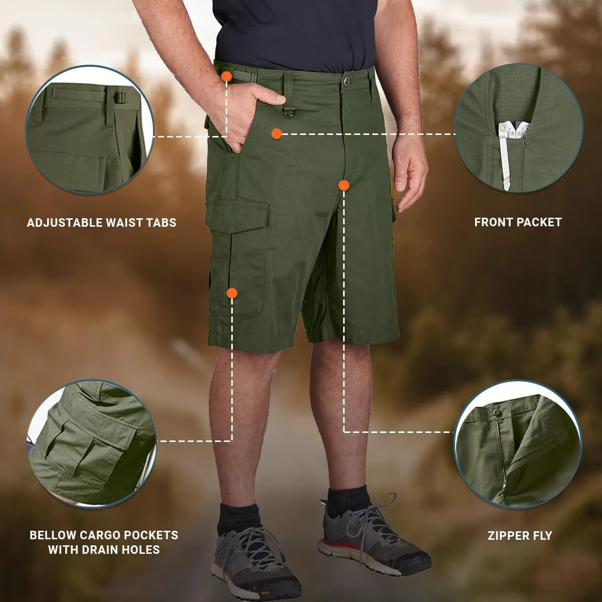 Propper Men's BDU 2.0 Cargo Ripstop Short
