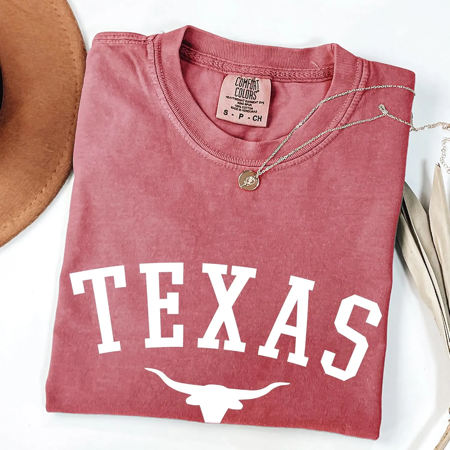 Texas T-Shirt for Men, Women, Unisex - Lone Star State Graphic Tee - Retro Looked Short Sleeve Crew Neck Top - 100% Cotton