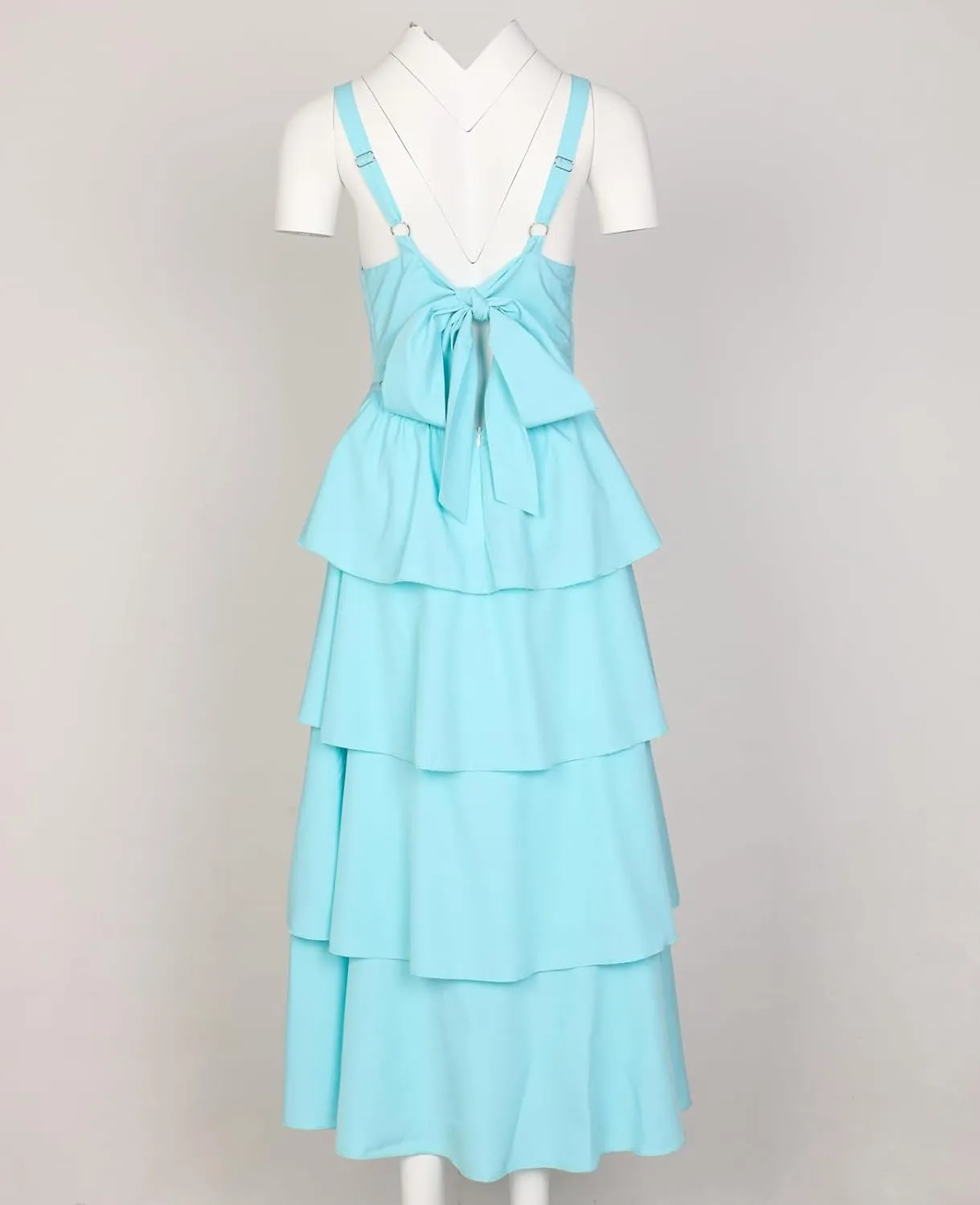 Tiered Ruffle Dress Women Casual Summer Spaghetti Strap Sleeveless Floral Layered Maxi Dress for Women Beach Sundress