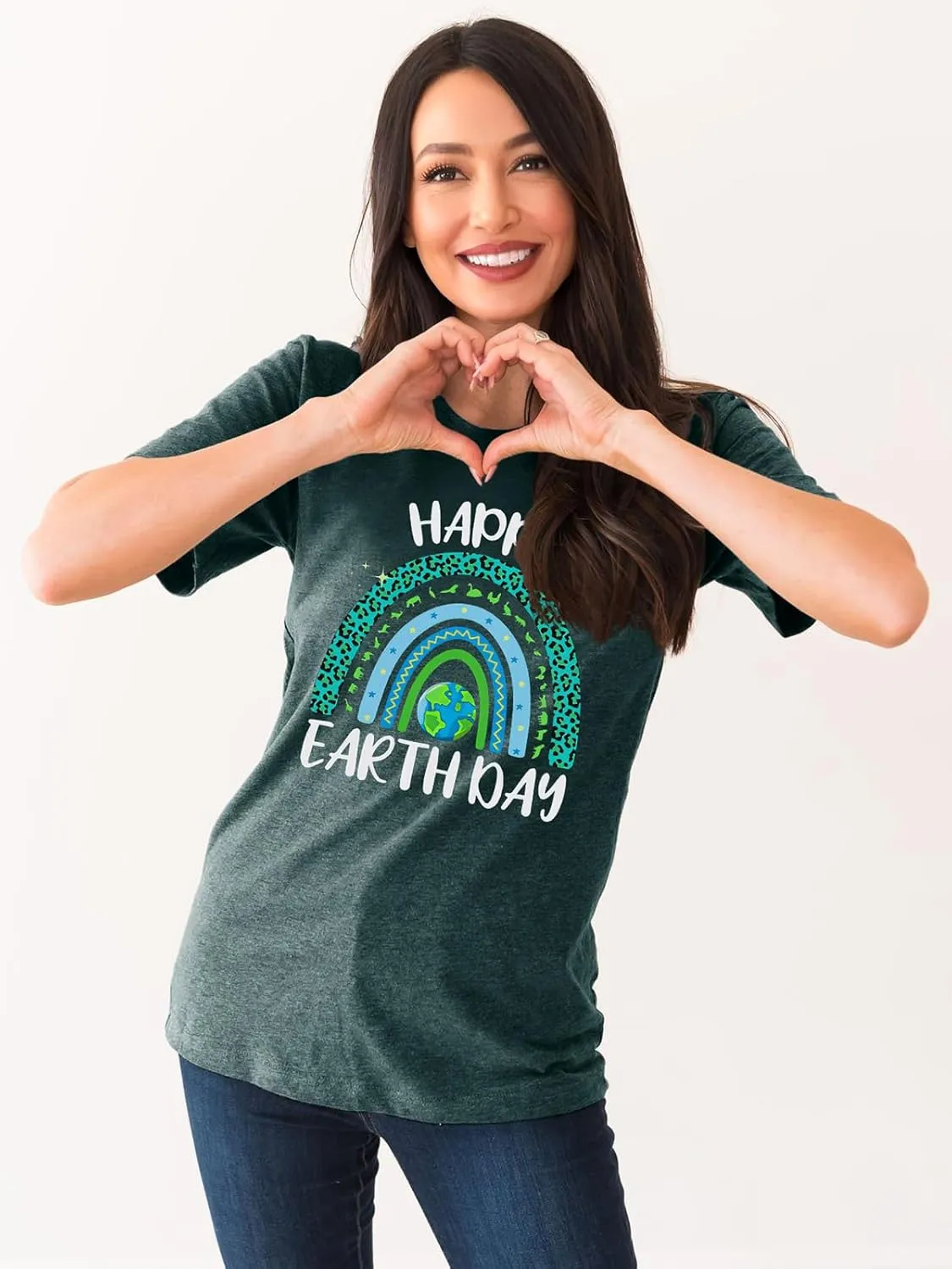 Women Earth Day Shirt Save The Planet Tshirt Protect Nature Environmental and Recycling Graphic Tee Tops