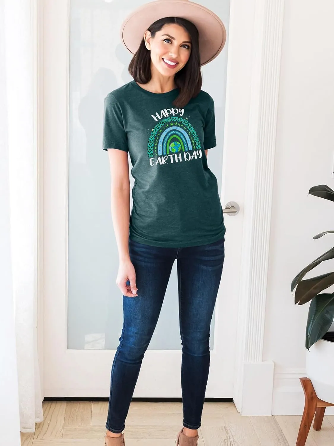 Women Earth Day Shirt Save The Planet Tshirt Protect Nature Environmental and Recycling Graphic Tee Tops