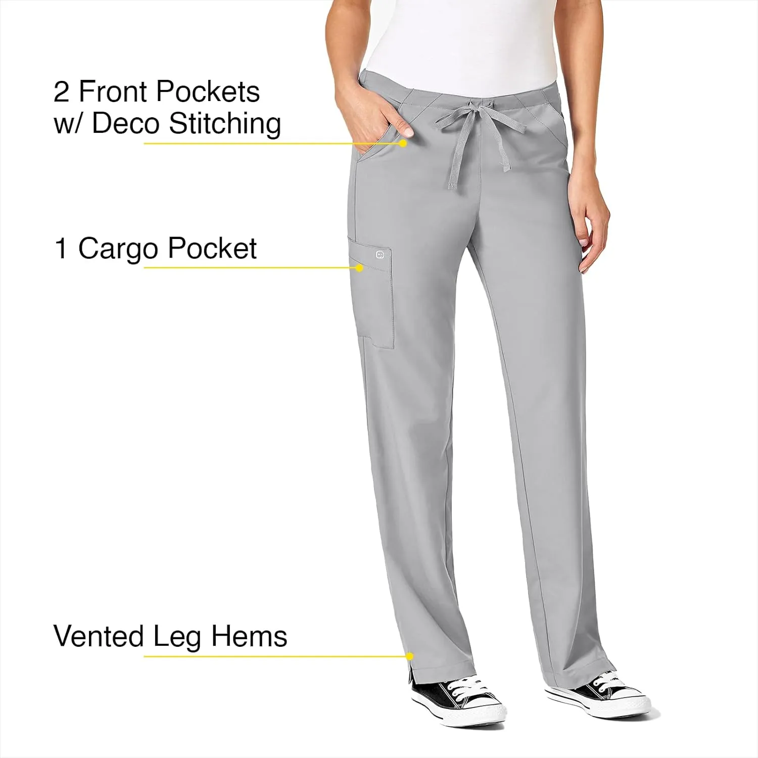 WonderWink Petite Women's Drawstring Pant